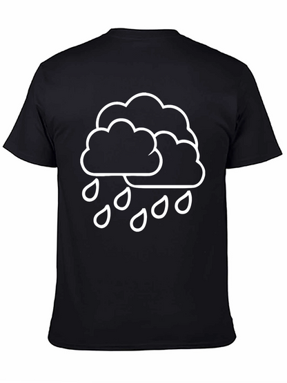 Rain Cloud T-Shirt - Black Weather Graphic Tee