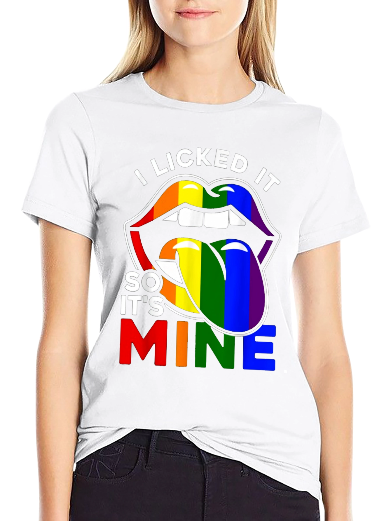 I Licked It So Its Mine Pride T-Shirt