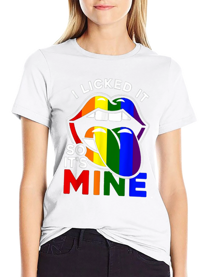 I Licked It So Its Mine Pride T-Shirt