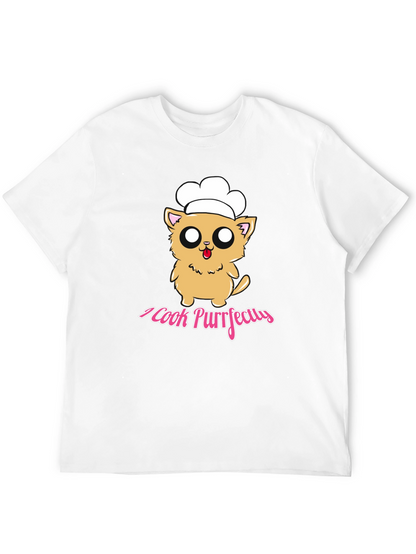 I Cook Purrfectly Cat Chef T-Shirt