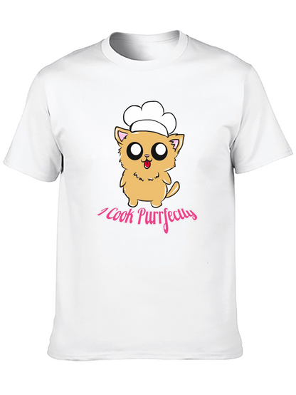 I Cook Purrfectly Cat Chef T-Shirt
