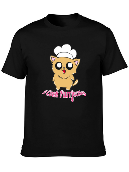 I Cook Purrfectly Cat Chef T-Shirt