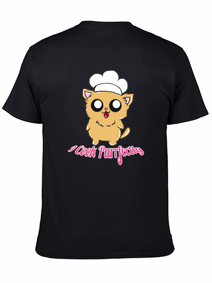 I Cook Purrfectly Cat Chef T-Shirt