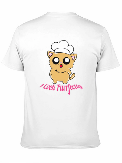 I Cook Purrfectly Cat Chef T-Shirt