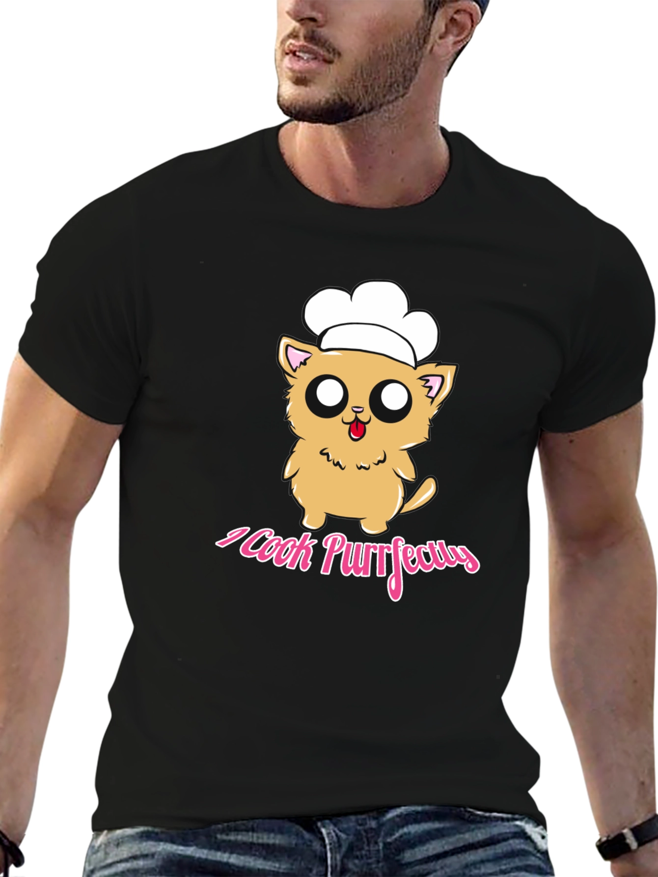 I Cook Purrfectly Cat Chef T-Shirt