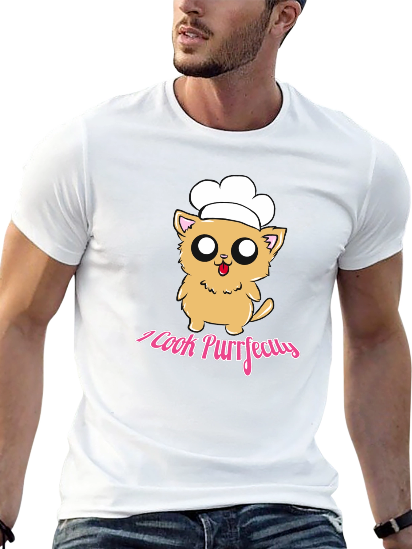 I Cook Purrfectly Cat Chef T-Shirt