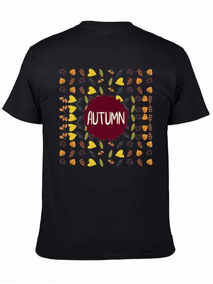 Autumn Leaves Graphic T-Shirt - Fall Season Style