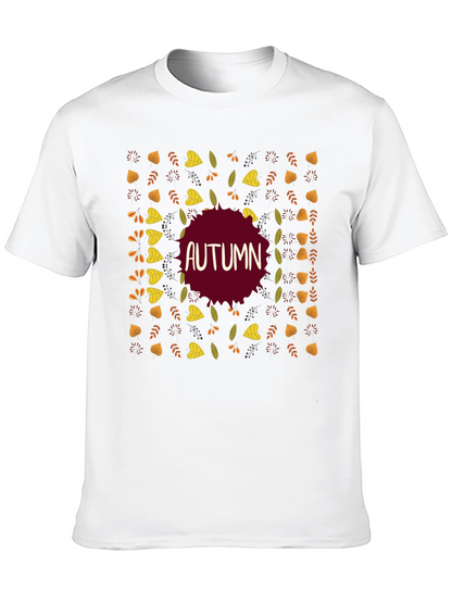 Autumn Leaves Graphic T-Shirt - Fall Season Style
