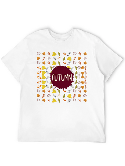 Autumn Leaves Graphic T-Shirt - Fall Season Style