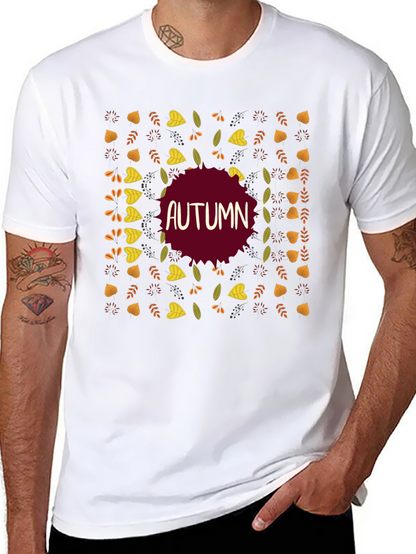 Autumn Leaves Graphic T-Shirt - Fall Season Style