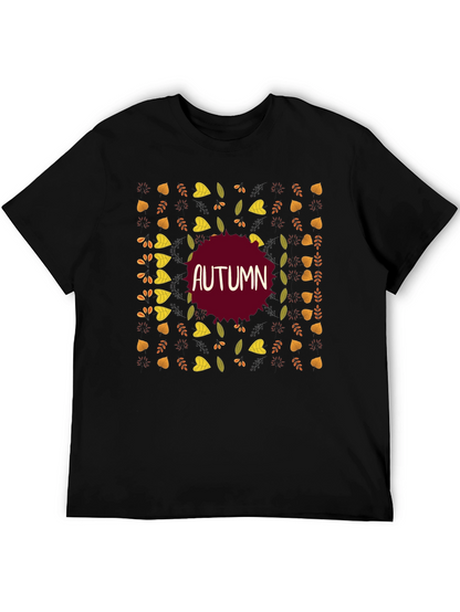 Autumn Leaves Graphic T-Shirt - Fall Season Style