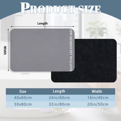 Elliptical Trainer Fitness£üElliptical Trainer Fitness Equipment Diatomite Mat, Shock?Absorbing Non?Slip Exercise Machine Floor Pad