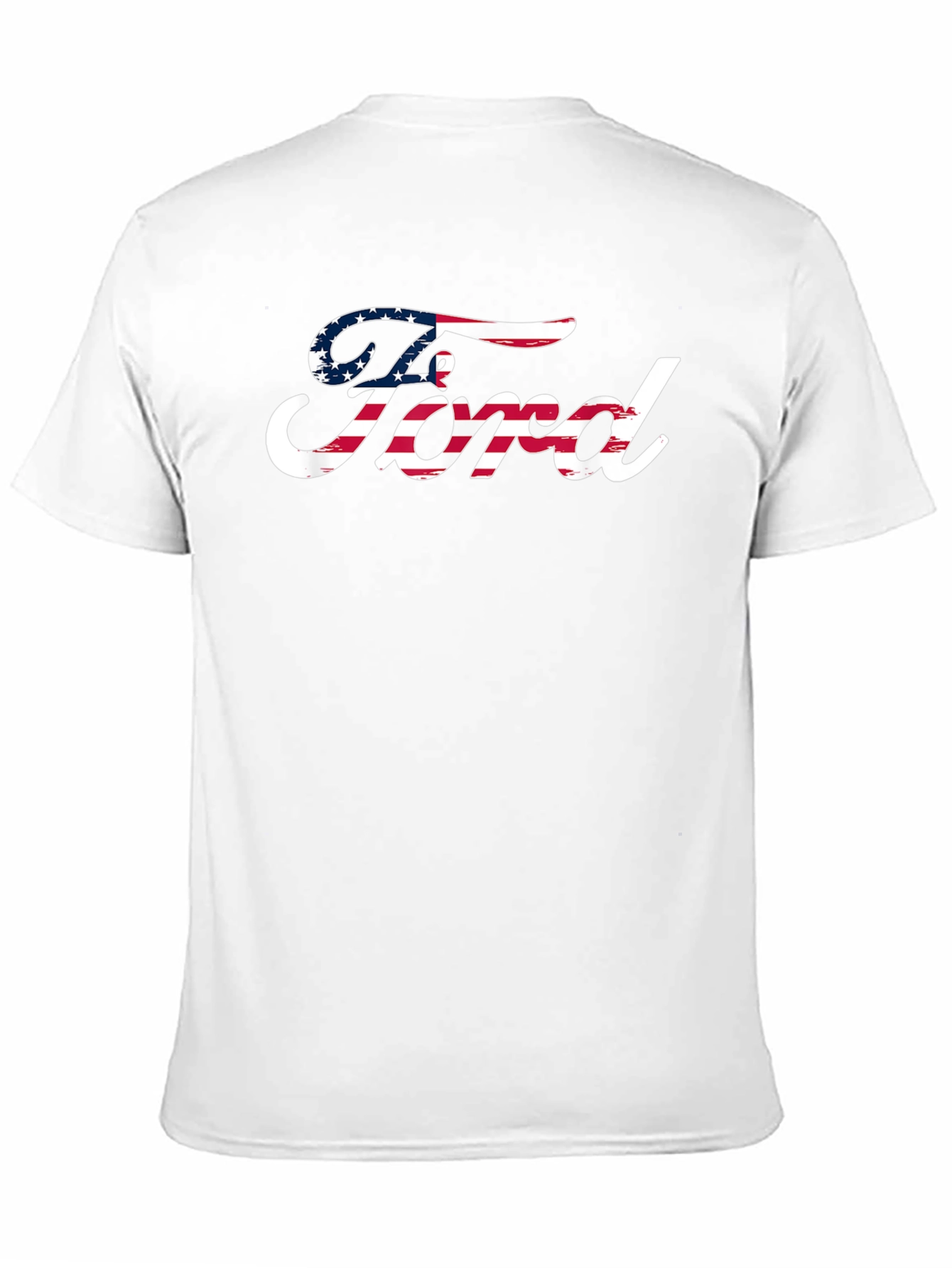 American Flag Ford Logo Black T-Shirt