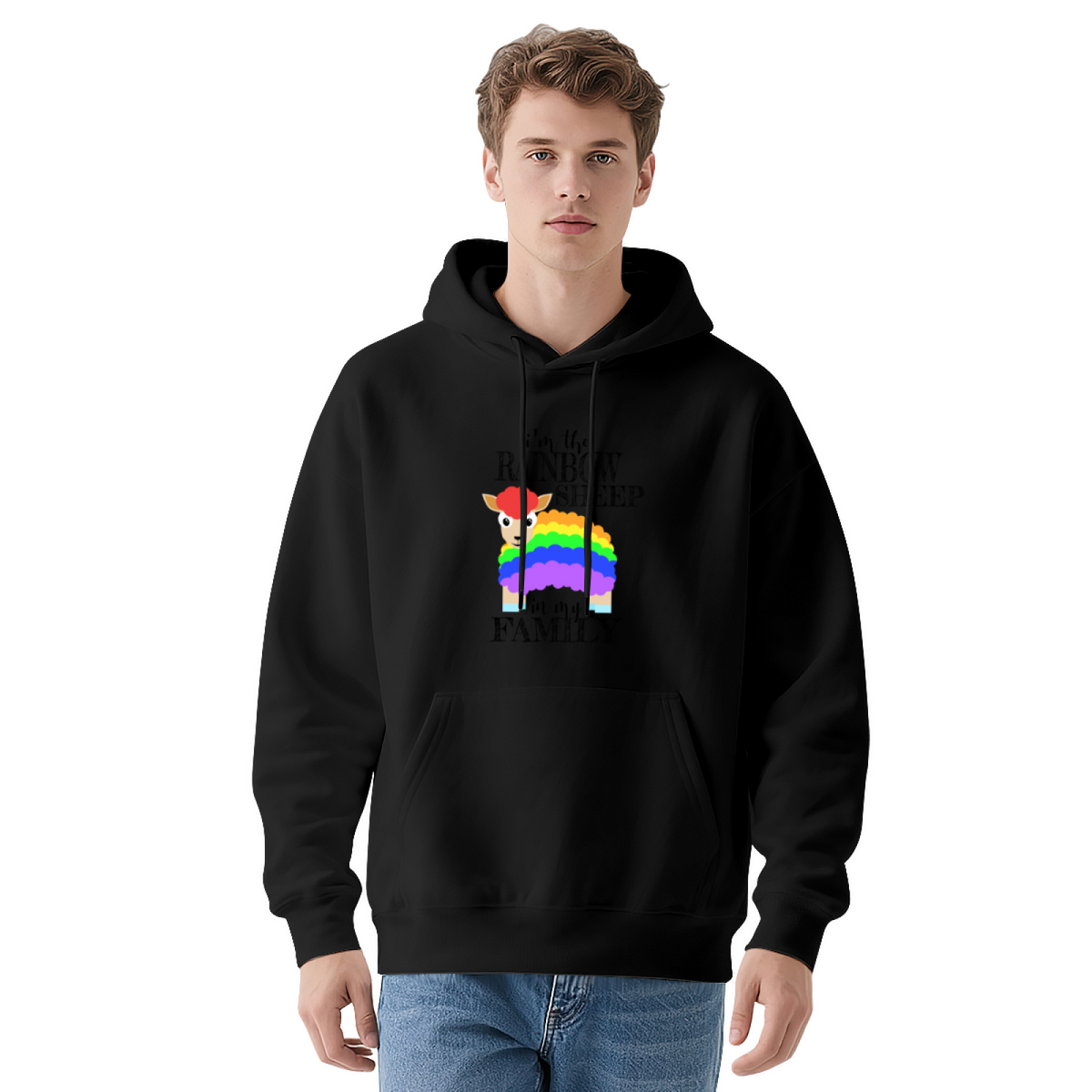 I'm the Rainbow Sheep Family' Hoodie