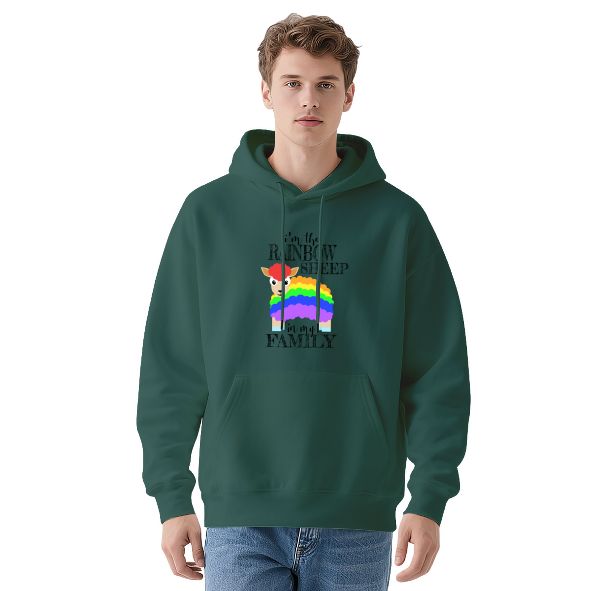 I'm the Rainbow Sheep Family' Hoodie