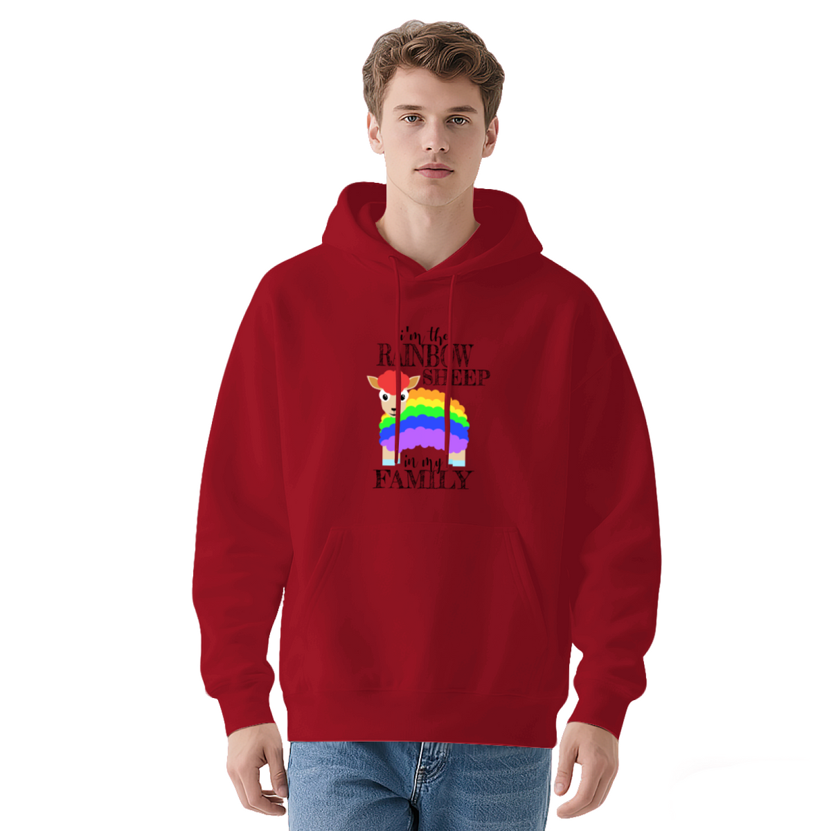 I'm the Rainbow Sheep Family' Hoodie