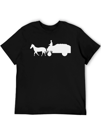 Horse and Cart Graphic T-Shirt
