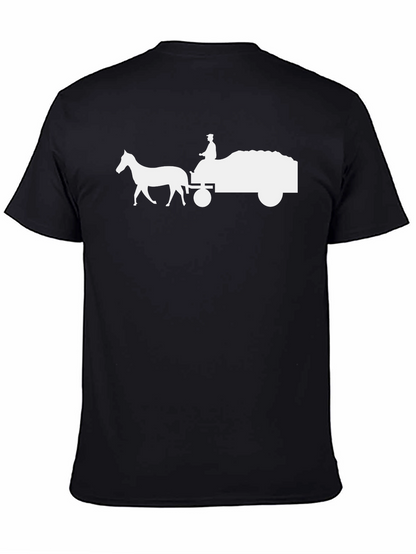 Horse and Cart Graphic T-Shirt