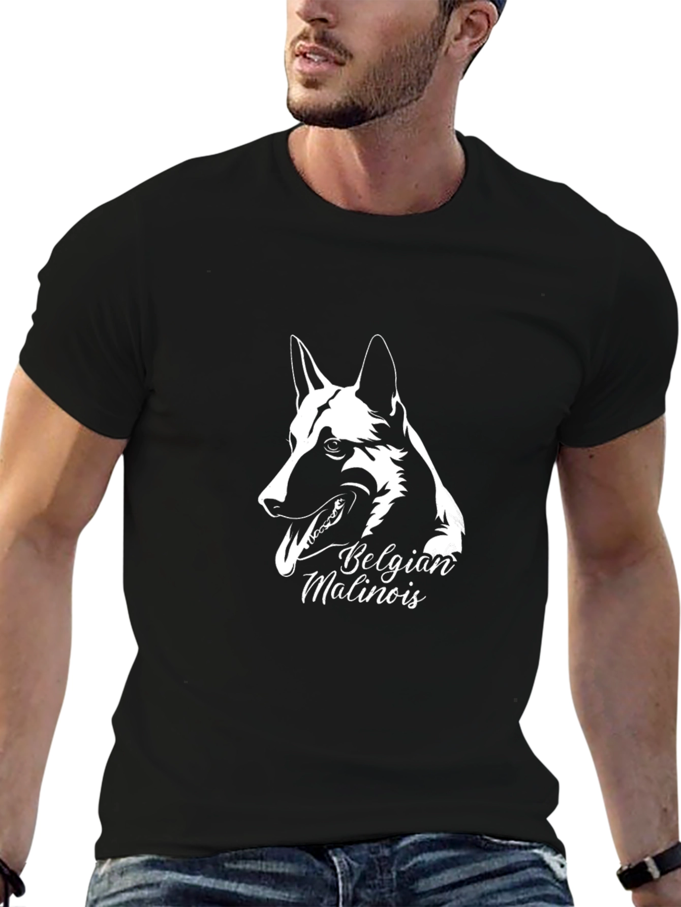 Belgian Malinois Dog T-Shirt - Black
