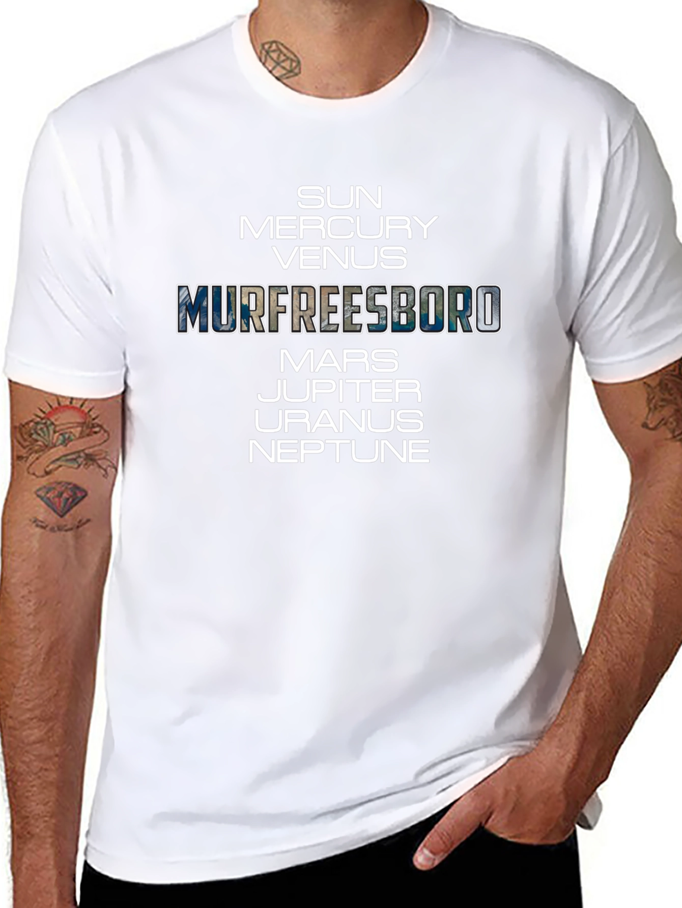 Murfreesboro T-Shirt Planets Graphic Tee