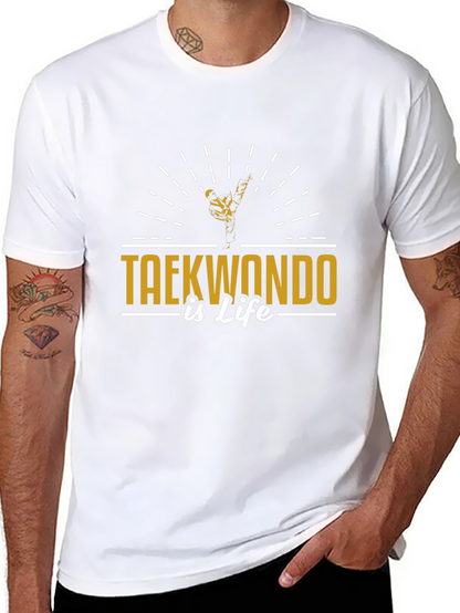 Taekwondo Is Life Black T-Shirt