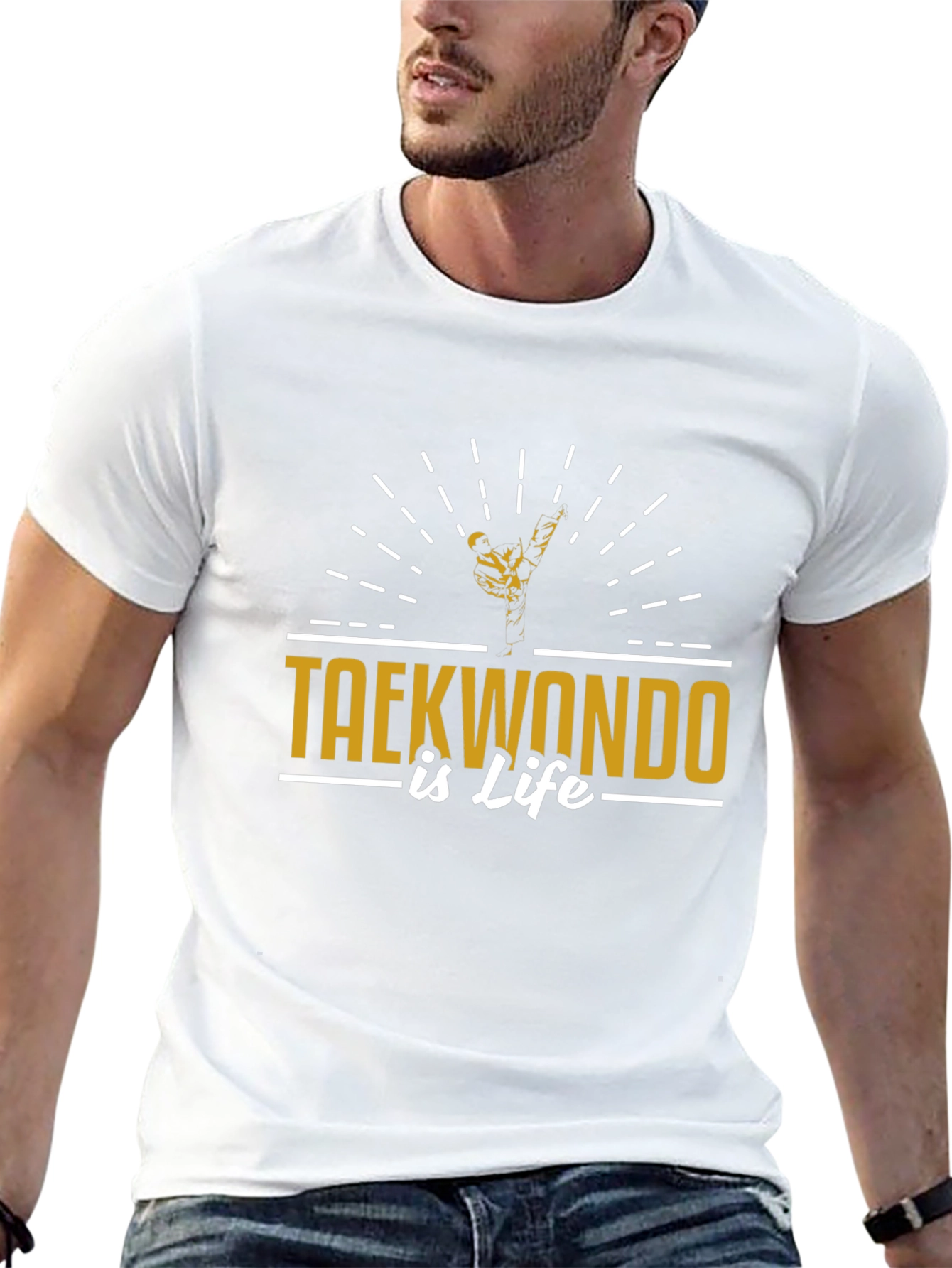 Taekwondo Is Life Black T-Shirt
