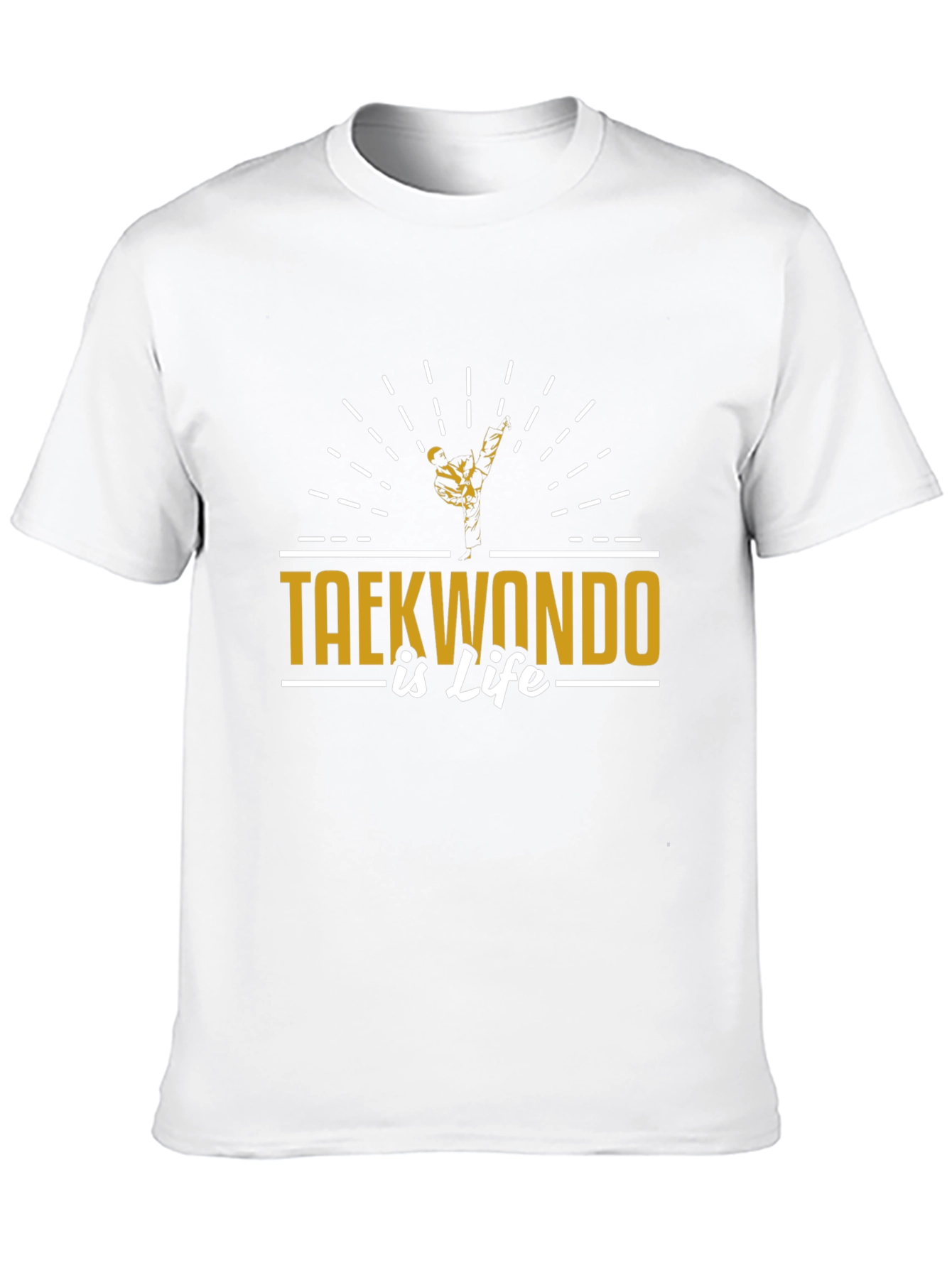 Taekwondo Is Life Black T-Shirt