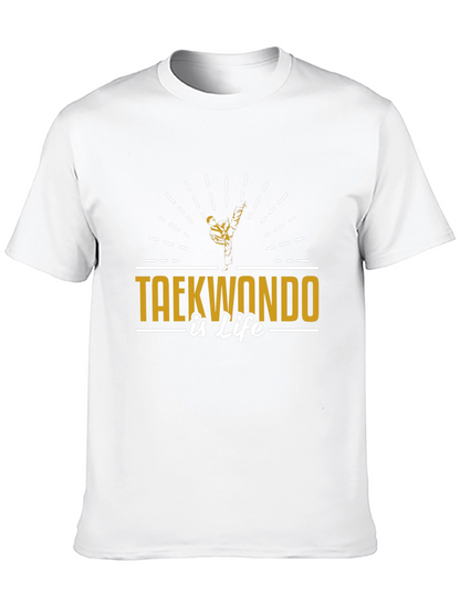Taekwondo Is Life Black T-Shirt