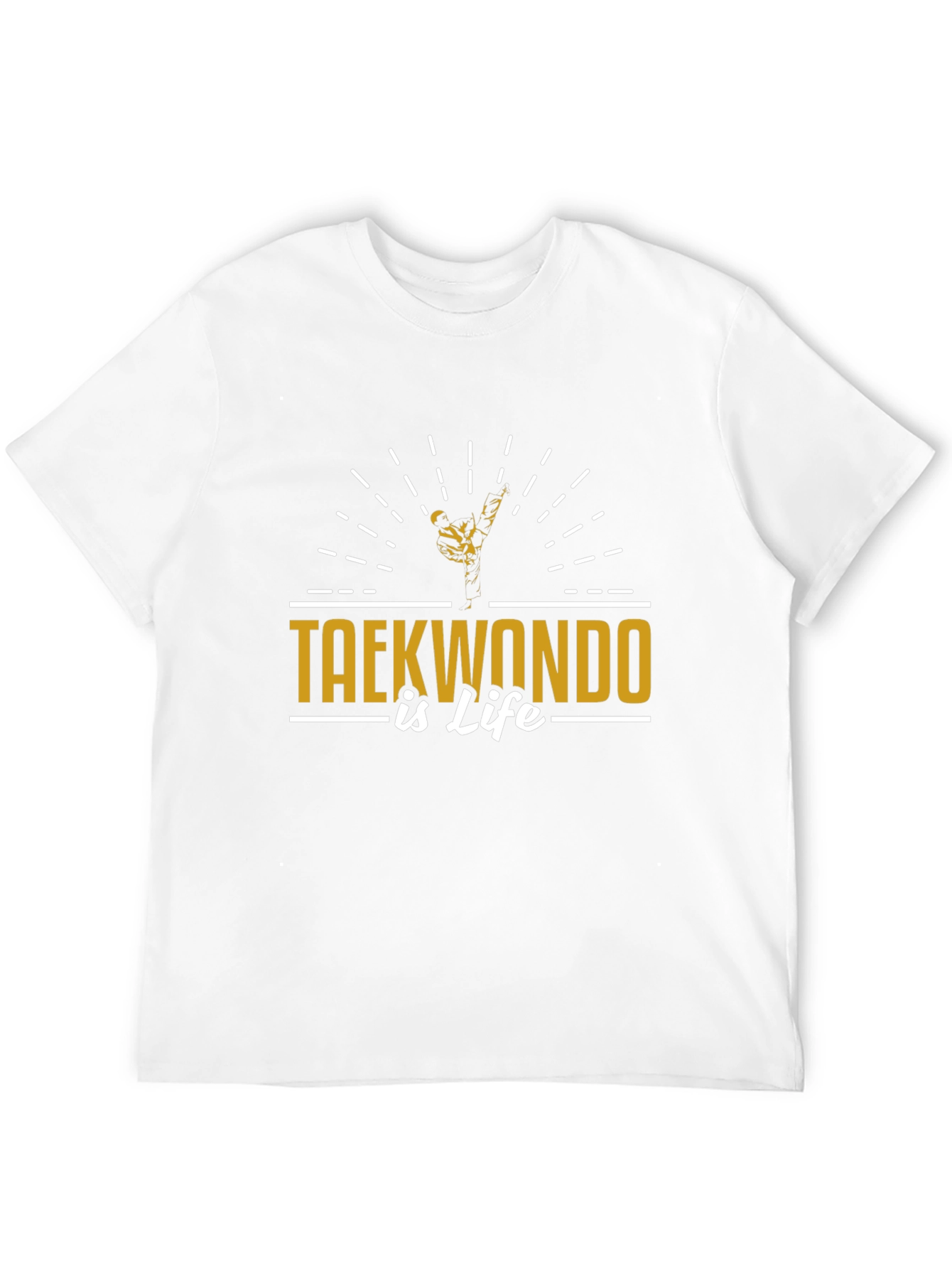 Taekwondo Is Life Black T-Shirt