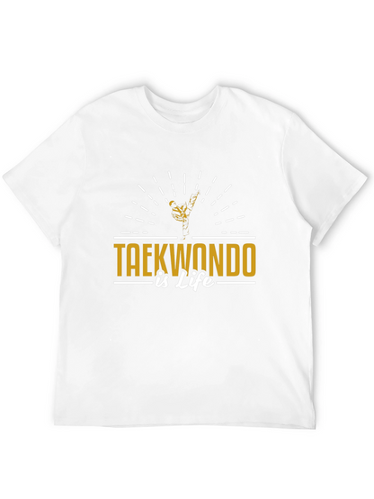 Taekwondo Is Life Black T-Shirt
