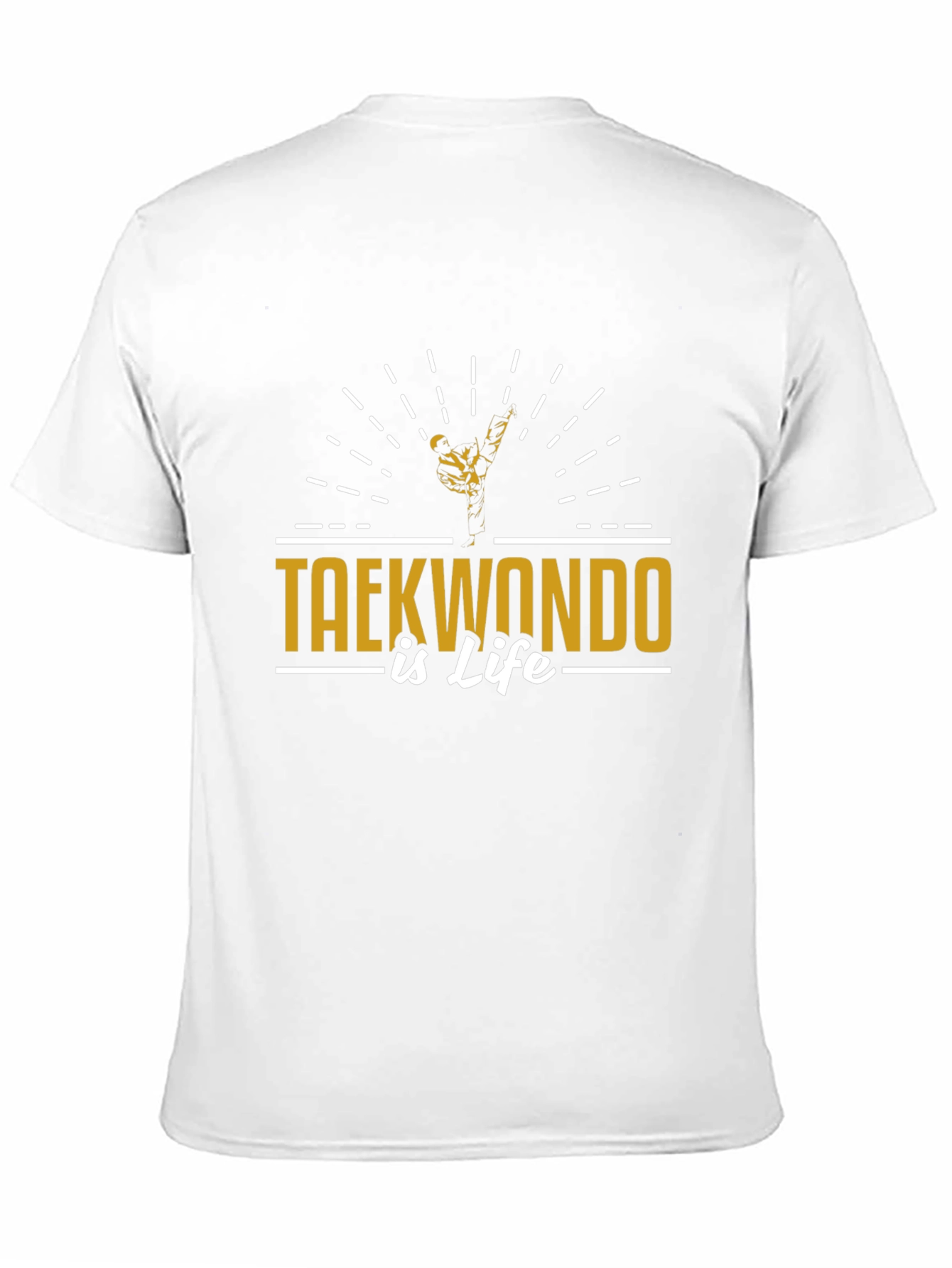 Taekwondo Is Life Black T-Shirt