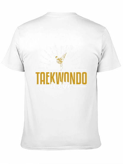 Taekwondo Is Life Black T-Shirt