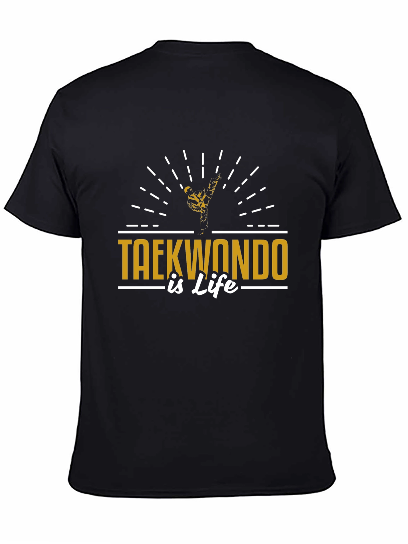 Taekwondo Is Life Black T-Shirt