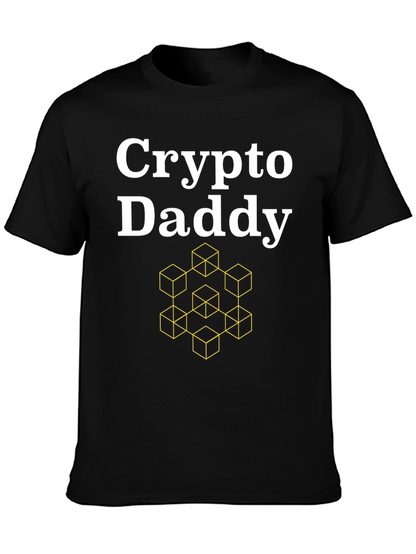 Crypto Daddy Graphic T-Shirt - Black