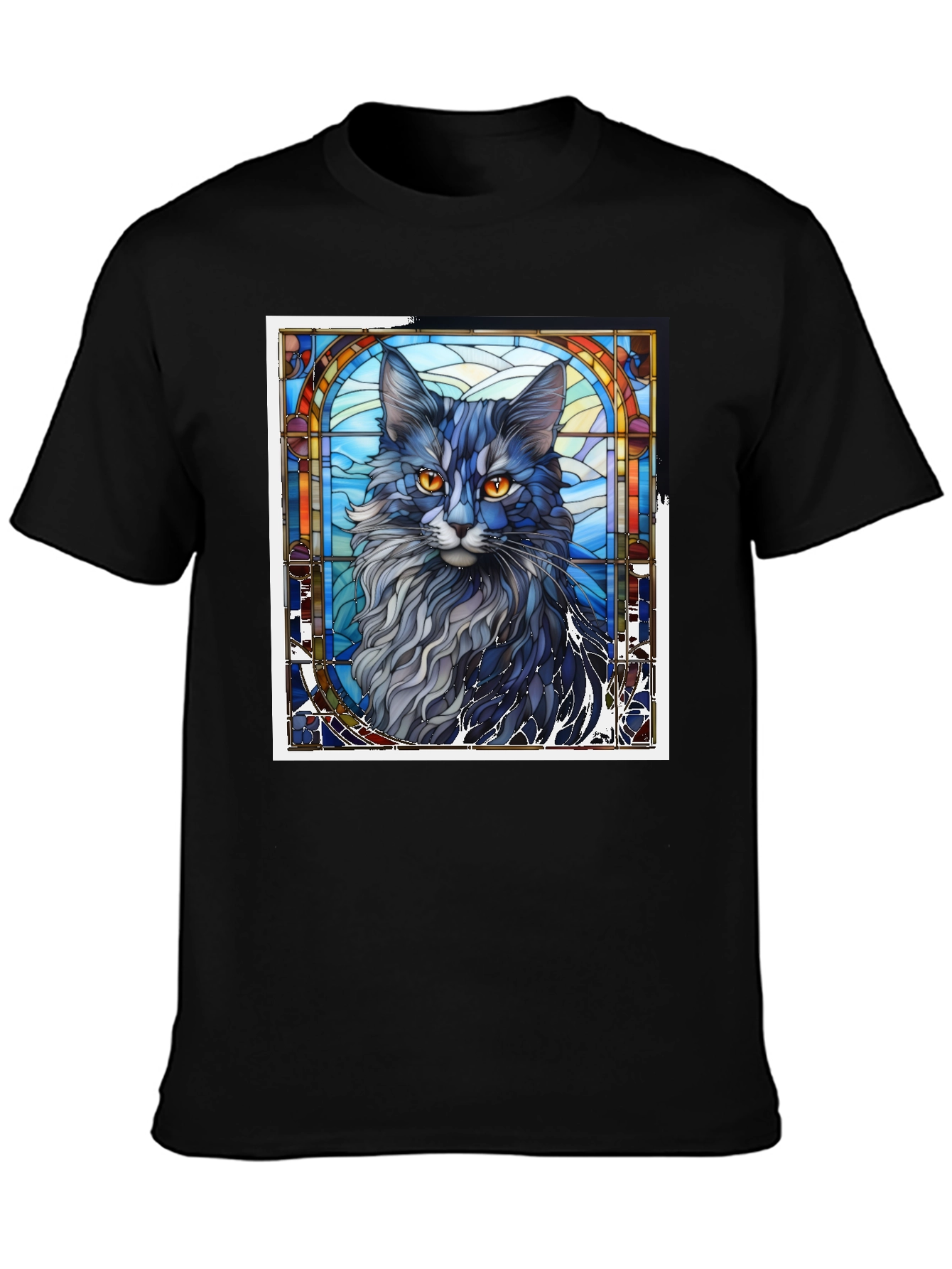 Stained Glass Cat T-Shirt