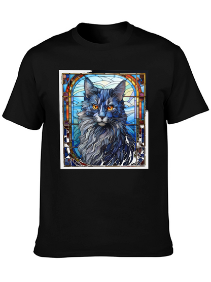 Stained Glass Cat T-Shirt
