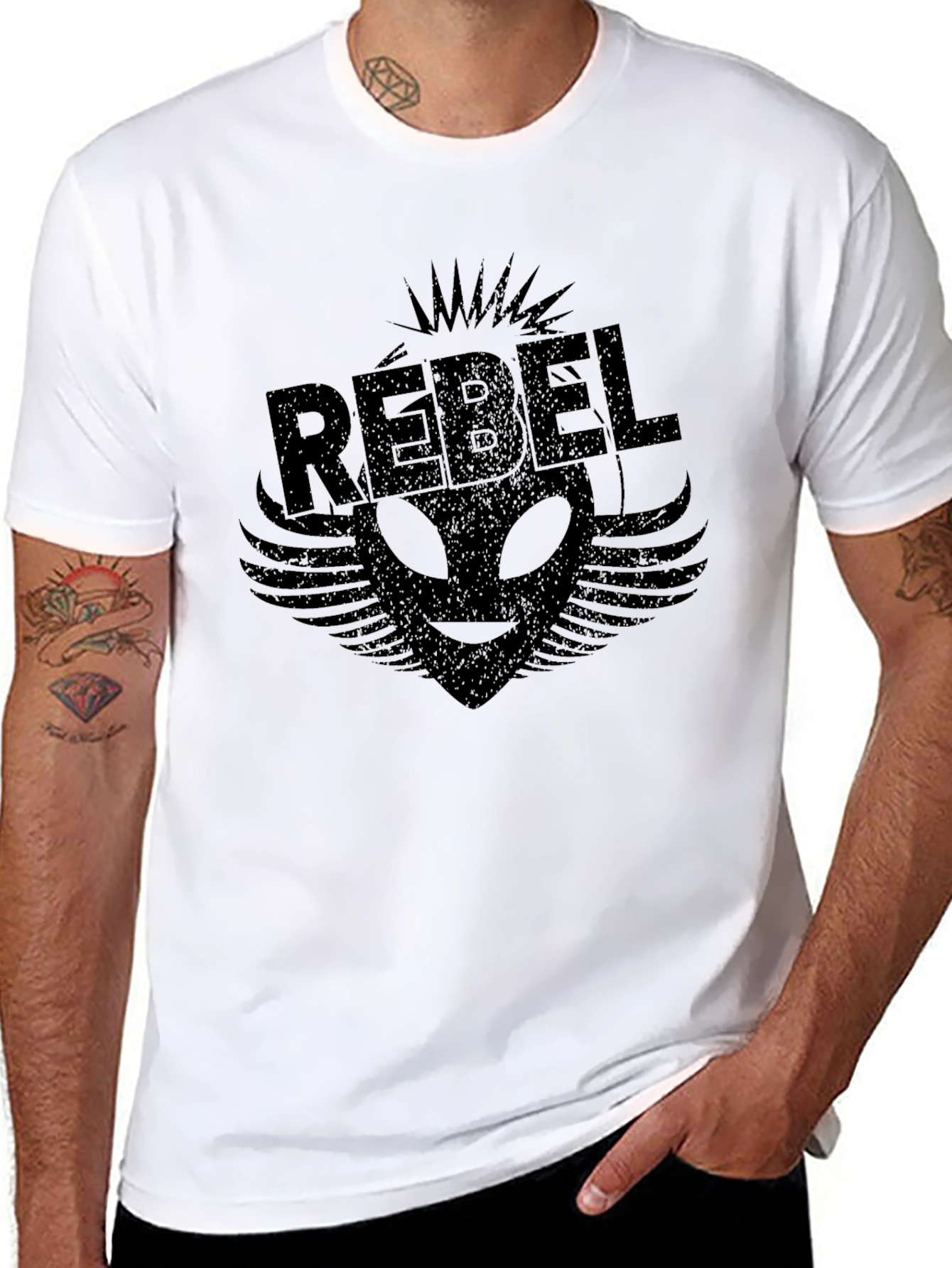 Rebel Alien Graphic T-Shirt - Soft Cotton Blend
