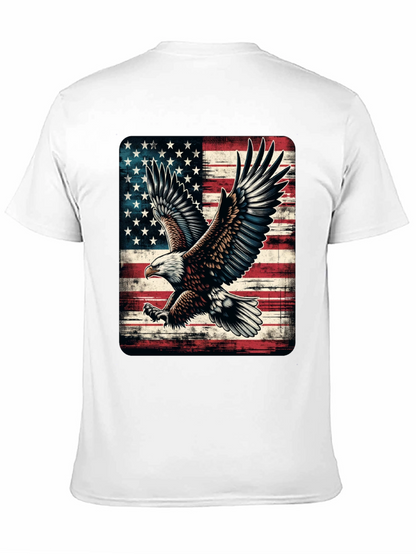 American Flag Eagle Graphic Tee - Patriotic Style