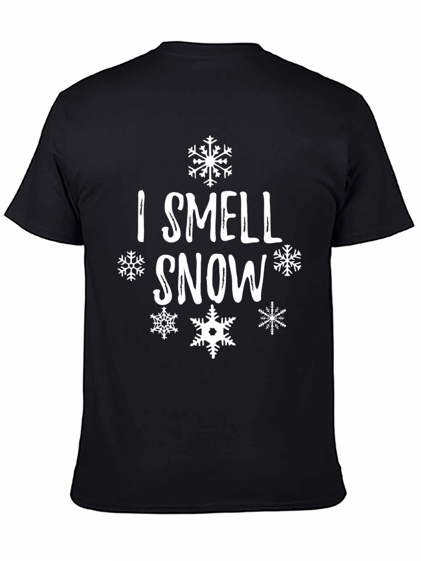I Smell Snow Black Holiday Tee Shirt