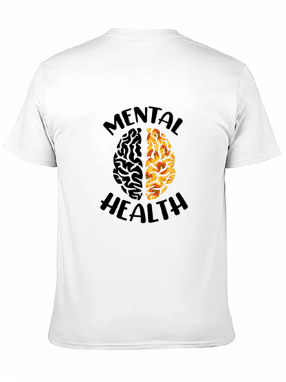 Mental Health Brain Graphic T-Shirt