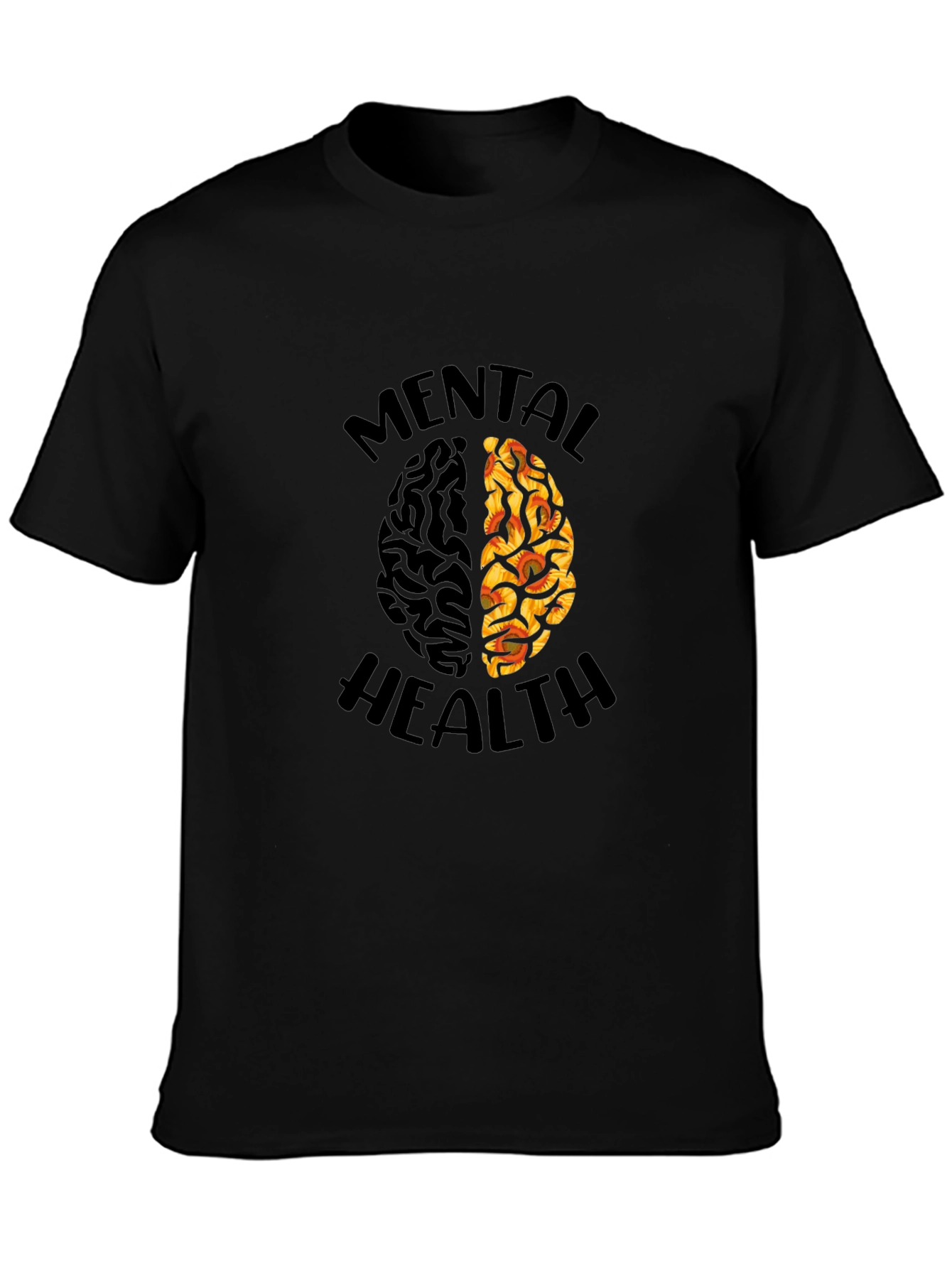 Mental Health Brain Graphic T-Shirt