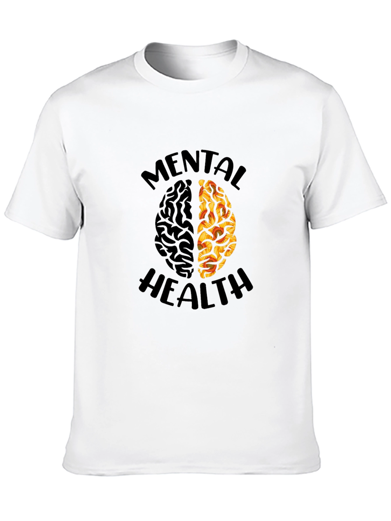 Mental Health Brain Graphic T-Shirt