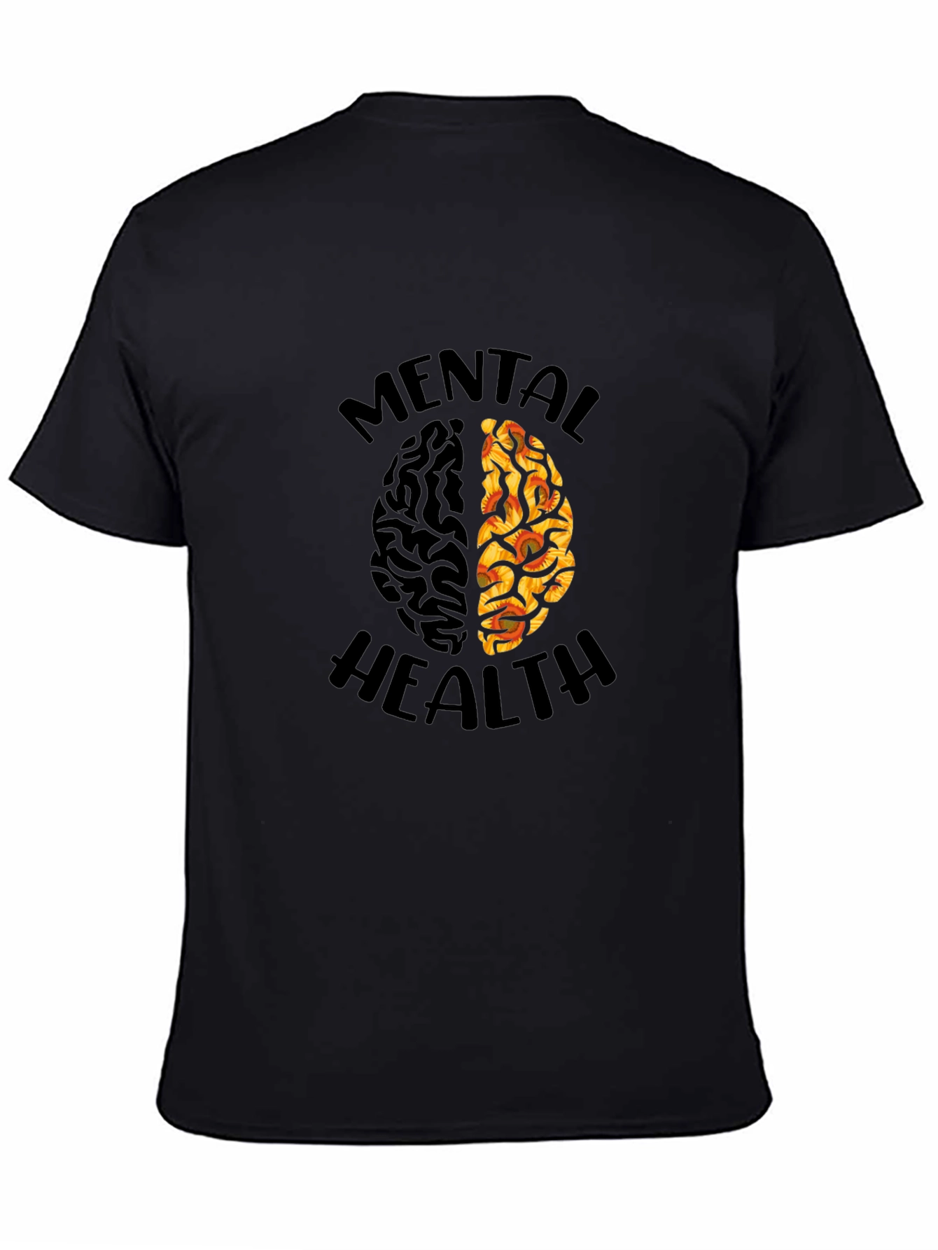 Mental Health Brain Graphic T-Shirt
