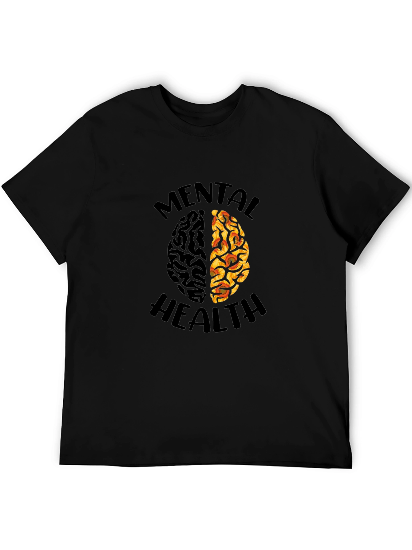 Mental Health Brain Graphic T-Shirt