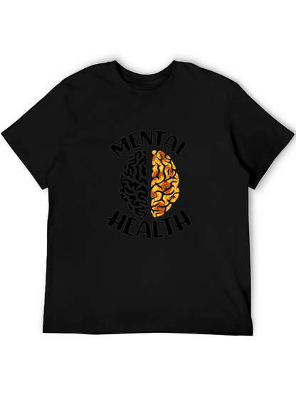 Mental Health Brain Graphic T-Shirt