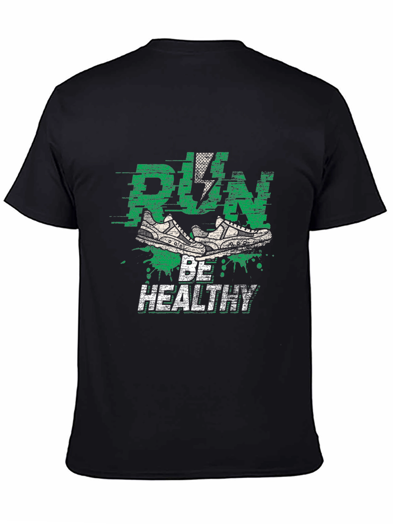Run Be Healthy Graphic Tee - Active Lifestyle Shirt