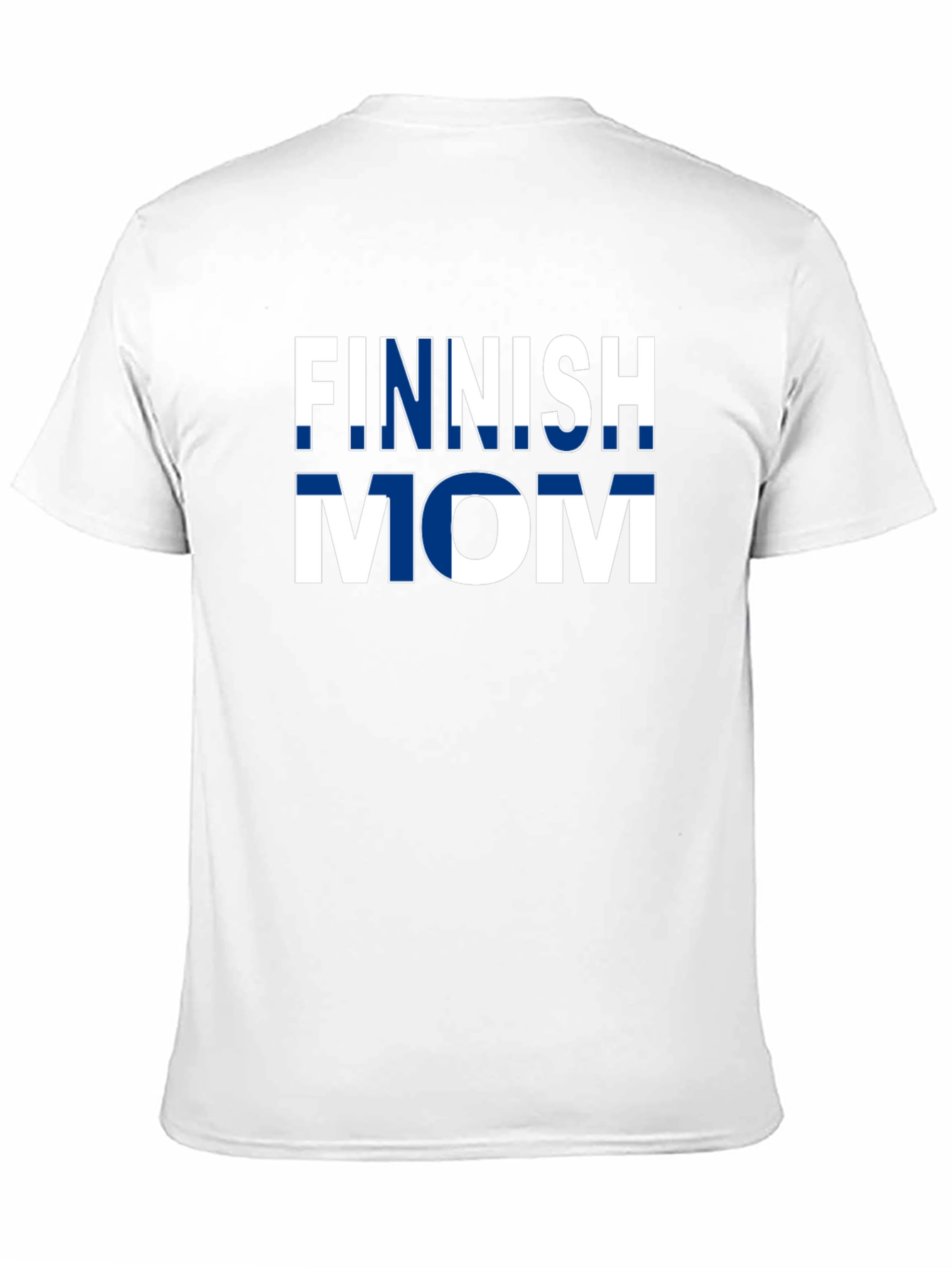 Finnish Mom T-Shirt - Finland Flag Design
