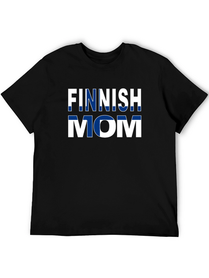 Finnish Mom T-Shirt - Finland Flag Design