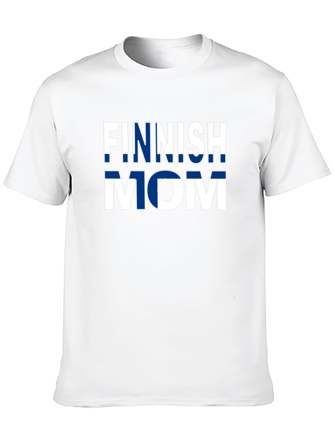 Finnish Mom T-Shirt - Finland Flag Design