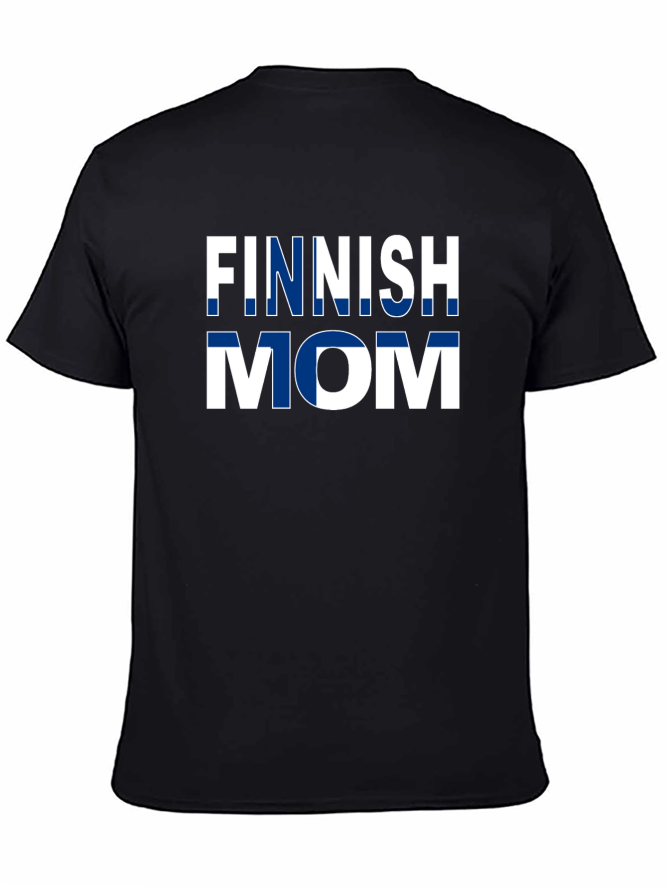 Finnish Mom T-Shirt - Finland Flag Design